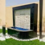 ديكور مائي عصري تركيب شلال للفلل شلال مياه طبيعي الشكل نافورات للحدائق والمنازل شلال للسطوح والحدائق