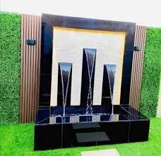 ديكور مائي عصري تركيب شلال للفلل شلال مياه طبيعي الشكل نافورات للحدائق والمنازل شلال للسطوح والحدائق